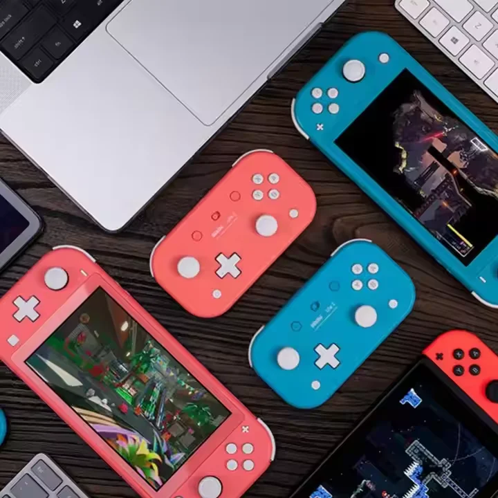Joystick compatibile 8bitdo Lite 2 BT per switch Android Gamepad Vibrazione somatosensoriale sottile con controller a 8 bit