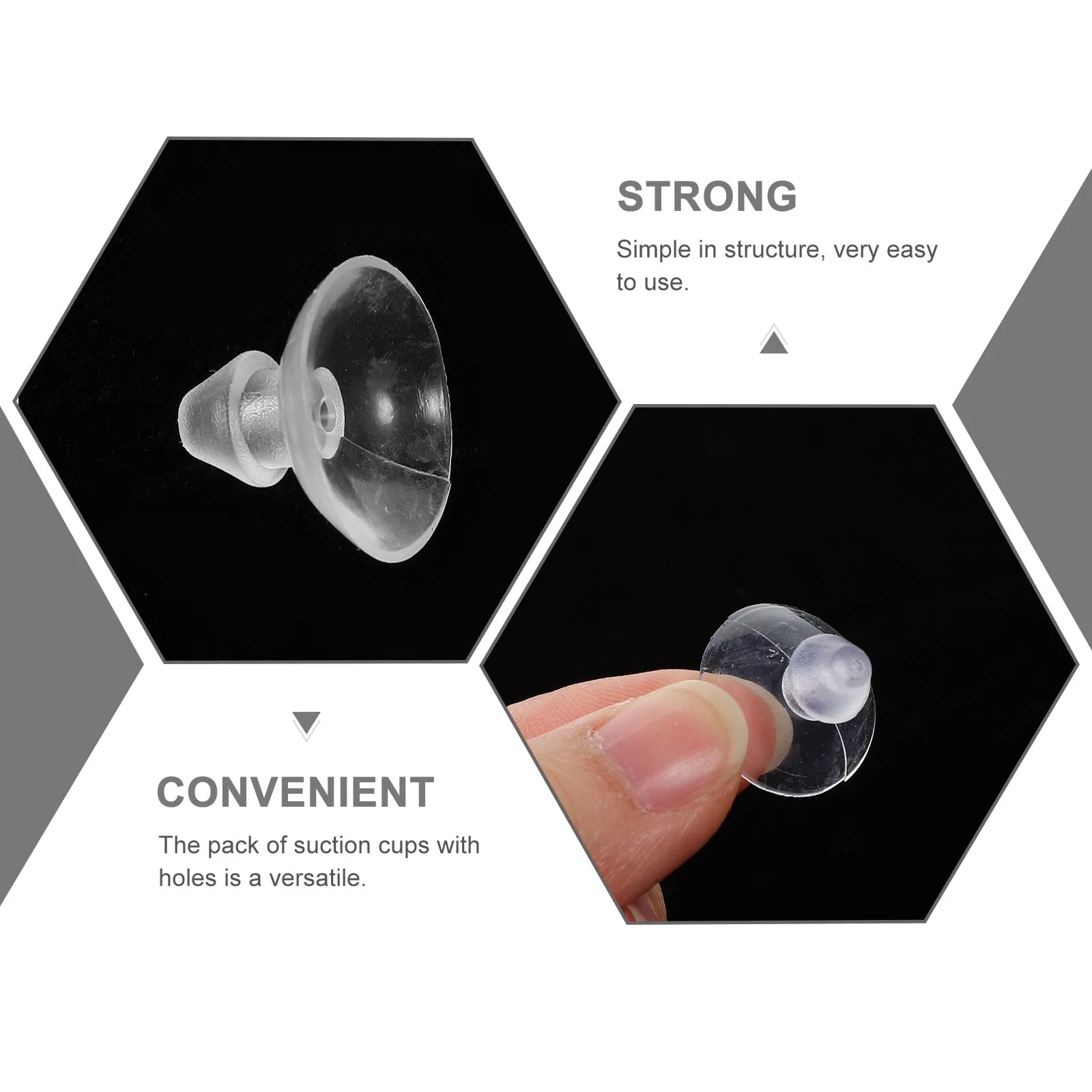 

100pcs Transparent Suction Cups PVC Furniture Universal Table Glass Top Accessories Wall Hanger Pads Reusable Strong Adhesive