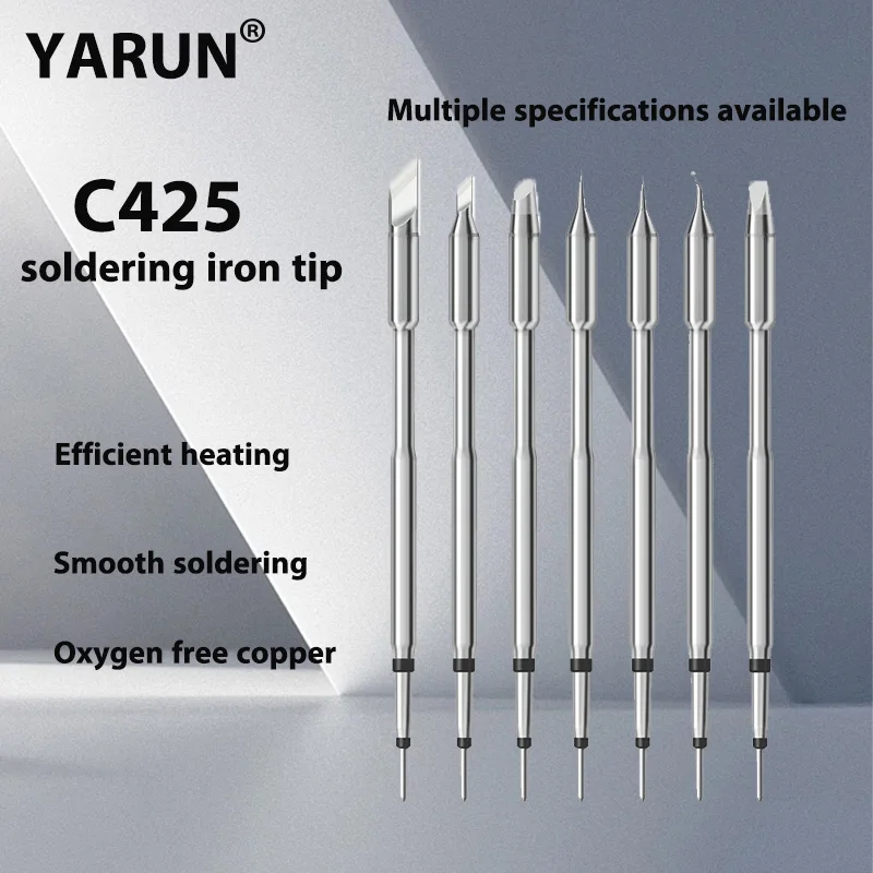 

YARUN Universal 245 Soldering Station Plug-in Type Heat Source with Straight-pointed Curved Tip Welding Tip for Electric Welding