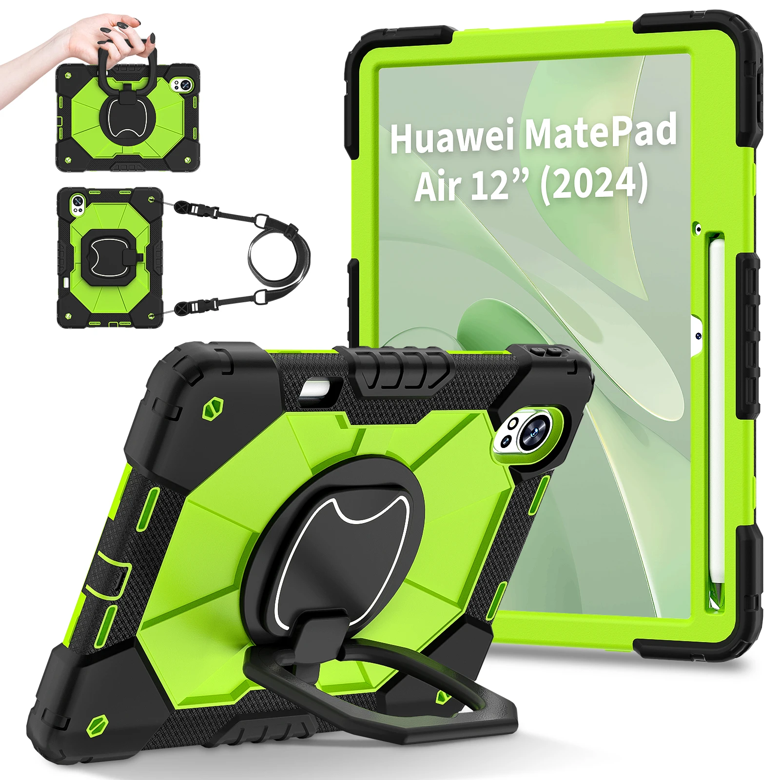 360 Rotatable Armor Case For Huawei MatePad Air 2024 12.0