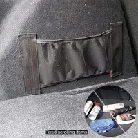 Car Back Rear Trunk Elastic Mesh Fixed Straps Car Interior Organizer Extinguisher Storage Net Seat Back Fixing Bag Car Accessory 2