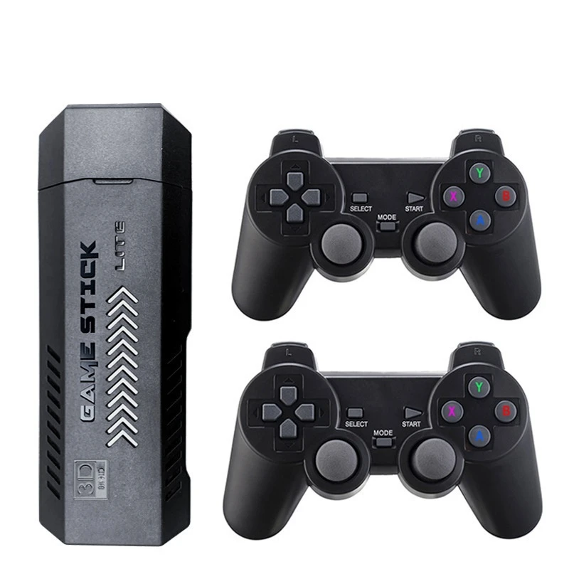 X2 فيديو ريترو لعبة وحدة التحكم عصا HD 64G ريترو الكلاسيكية لعبة مزدوجة وحدات تحكم لاسلكية لعبة فيديو وحدات التحكم للهدايا
