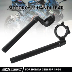 Fit for Honda CBR650R 2019 2020 2021 2022 2023 2024 Motorcycle Black Left Right Handle Bar Clip-on Fork Tube Handlebars
