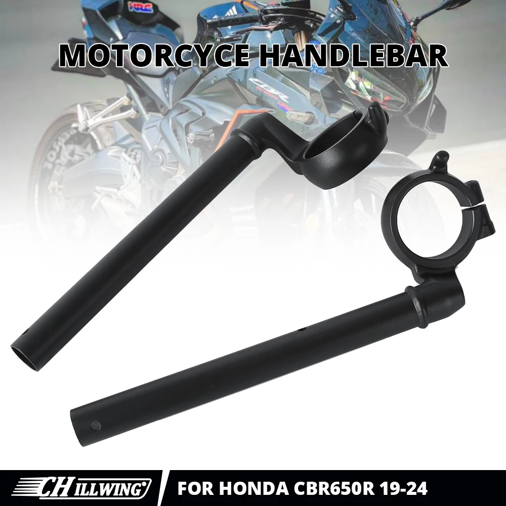 Fit for Honda CBR650R 2019 2020 2021 2022 2023 2024 Motorcycle Black Left Right Handle Bar Clip-on Fork Tube Handlebars