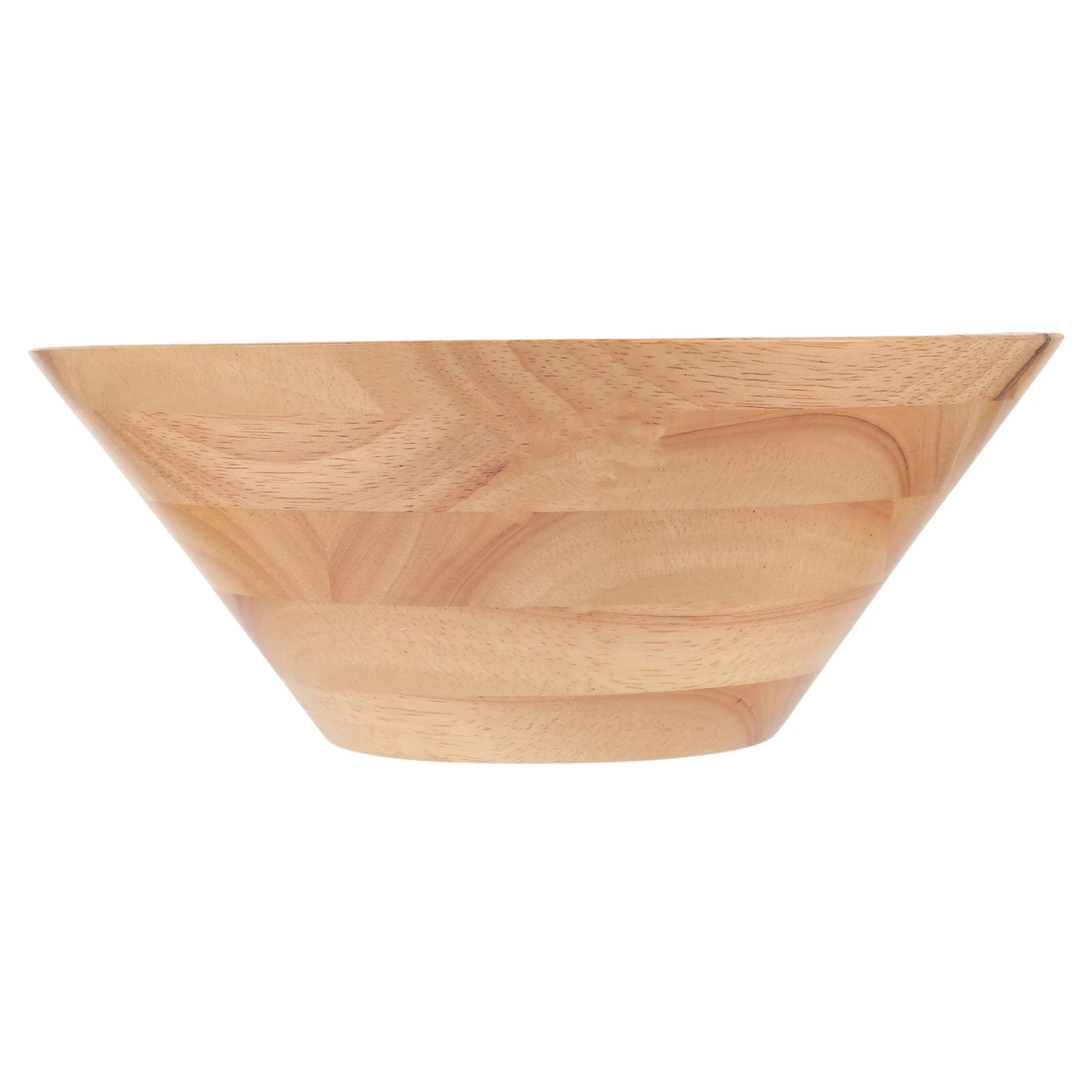 

Retro Wooden Cone Shaped Food Serving Wood Snack For Salads Fruits Cereals Noodle Bowl Restaurant Use Stackable