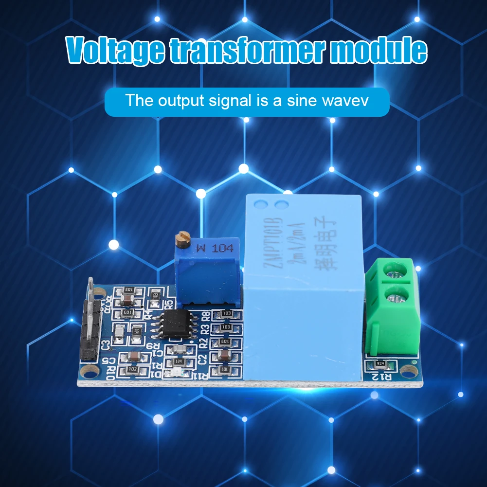 Płytka czujnika napięcia AC z aktywnym wyjściem ZMPT101B, jednofazowa płytka akwizycji sygnału napięcia wyjściowego dla Arduino