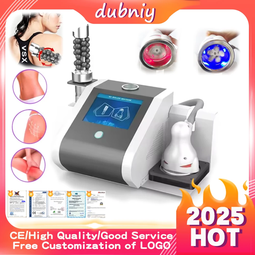 

360 ° 5D вакуумный роликовый массажер для похудения от целлюлита, инфракрасный 2 в 1, лимфодренажная система кавитации для моделирования тела