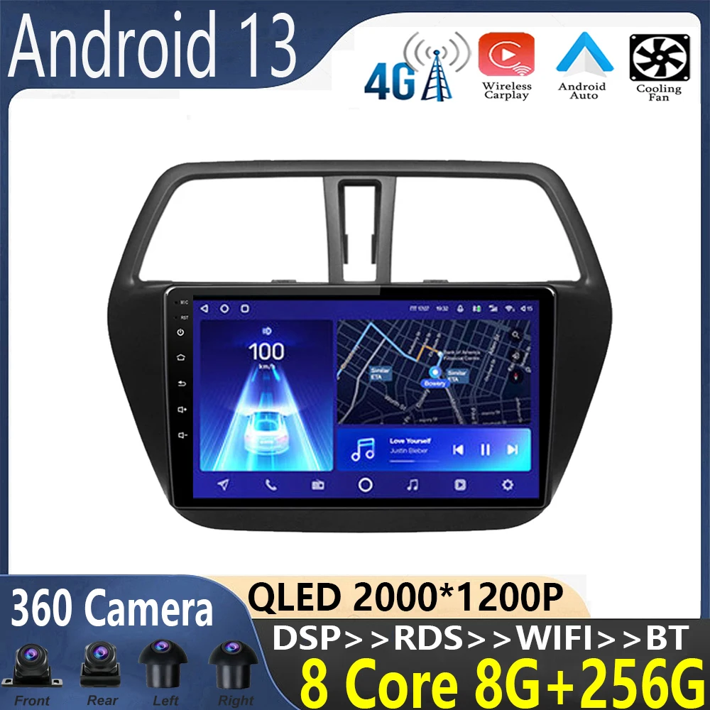 

9 inch For Suzuki SX4 2012-2016 Car Radio Multimedia Video Player Navigation stereo GPS Android 13 No 2din dvd tv box wireless