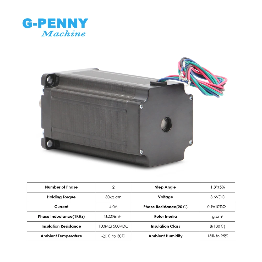 G-Penny NEMA23 Stepper Motor 300N.Cm 4A L=100mm 3Nm 4 Lead for CNC Engraving Machine 3D Printer