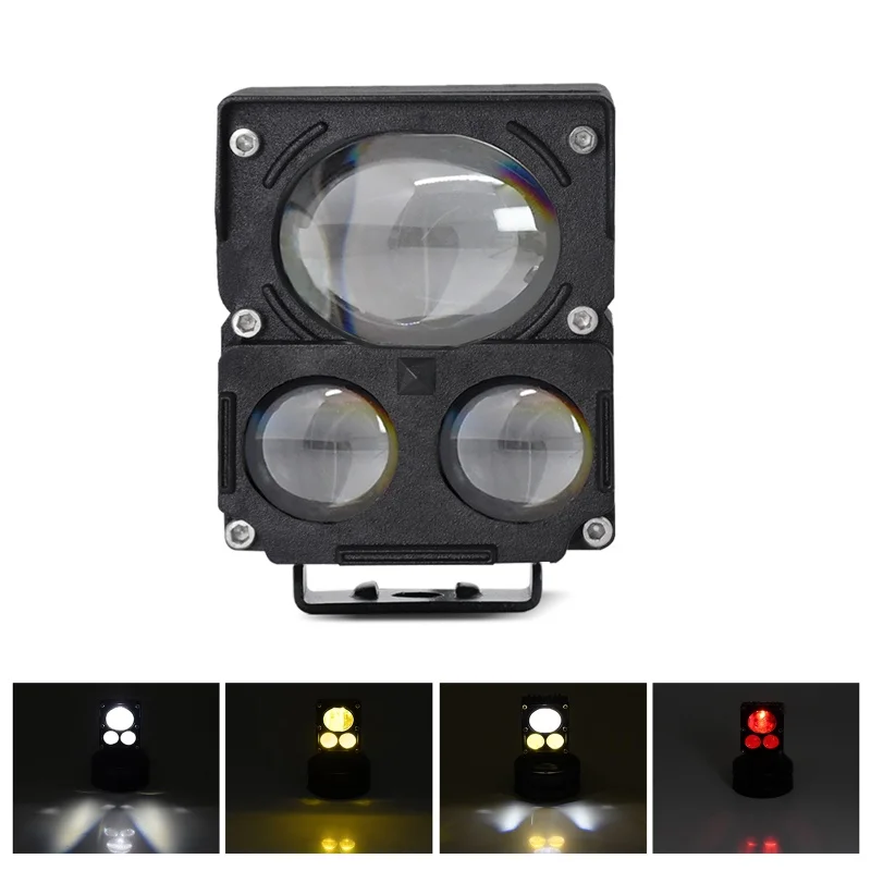 

Motorcycle LED Driving Fog Light 60W 6000LM 4 Lighting Modes LED Auxiliary Light With Mounting Bracket For Car Motorcycle