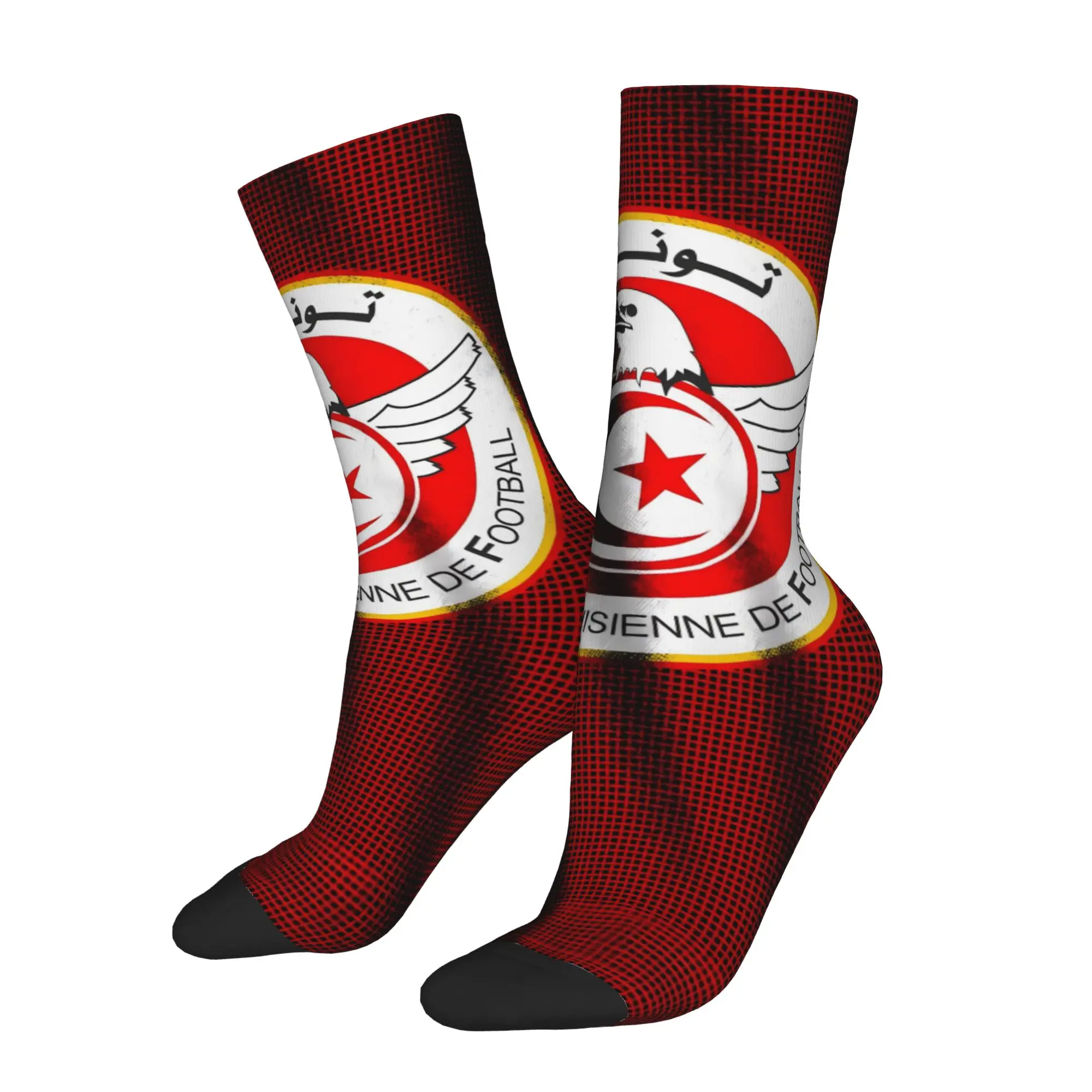 Hip Hop Vintage Tunisia Crazy Men's compression Socks Unisex  Street Style Seamless Printed Funny Sock Match Day Essentials