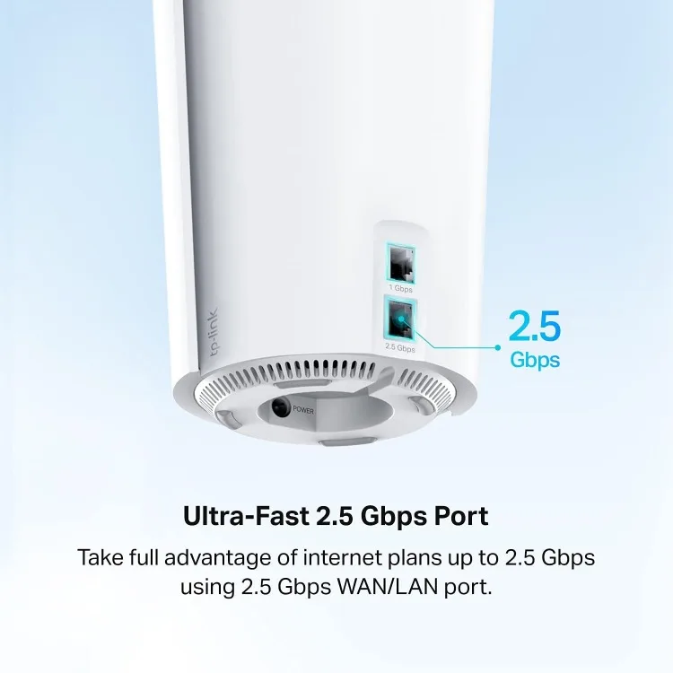 TP-Link AX6600 Deco System Tri-częstotliwość WiFi 6 Mesh (Deco X90) -obejmuje do 6000 stóp kwadratowych, zastępuje routery i przedłużacze