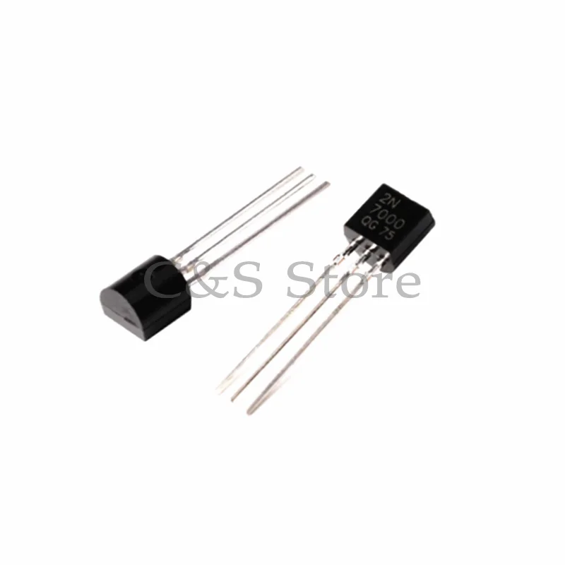 20pcs 2N7000 TO92 Small Signal MOSFET 200 mAmps, 60 Volts N-Channel TO-92