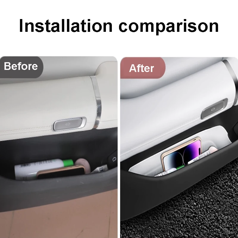 ل Changan Nevo Q07 2025 2026 سيارة باب السيارة فتحة صندوق تخزين وسادة TPE حافة الباب التماس تخزين اكسسوارات الديكور