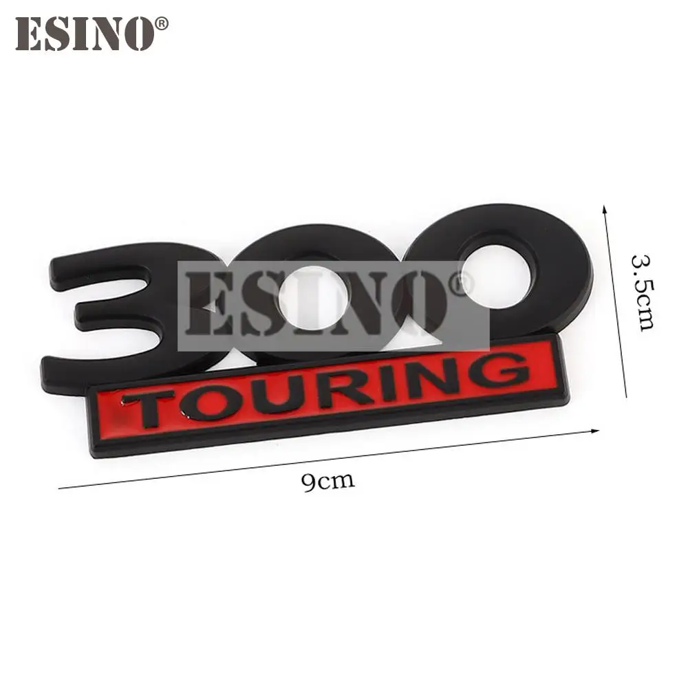 تصفيف السيارة 300 بجولة ثلاثية الأبعاد فيدر الجذع الخلفي معدن الكروم سبائك الزنك شعار شارة ملصق مائي اكسسوارات السيارات لكرايسلر 300 300C