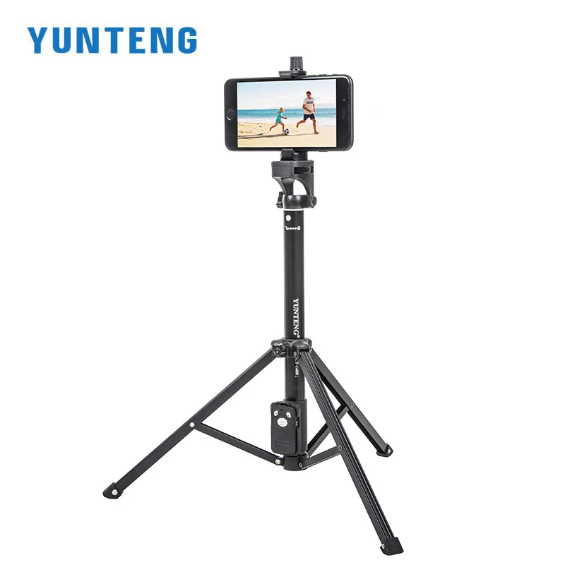 Gậy Chụp Hình Tự Sướng YUNTENG 1688L Di Động Điện Thoại Selfie Stick Tripod Tăng Chiều Cao Tay Cầm Gậy Selfie Bluetooth Điều Khiển Từ Xa Quay Phim Chân Đế