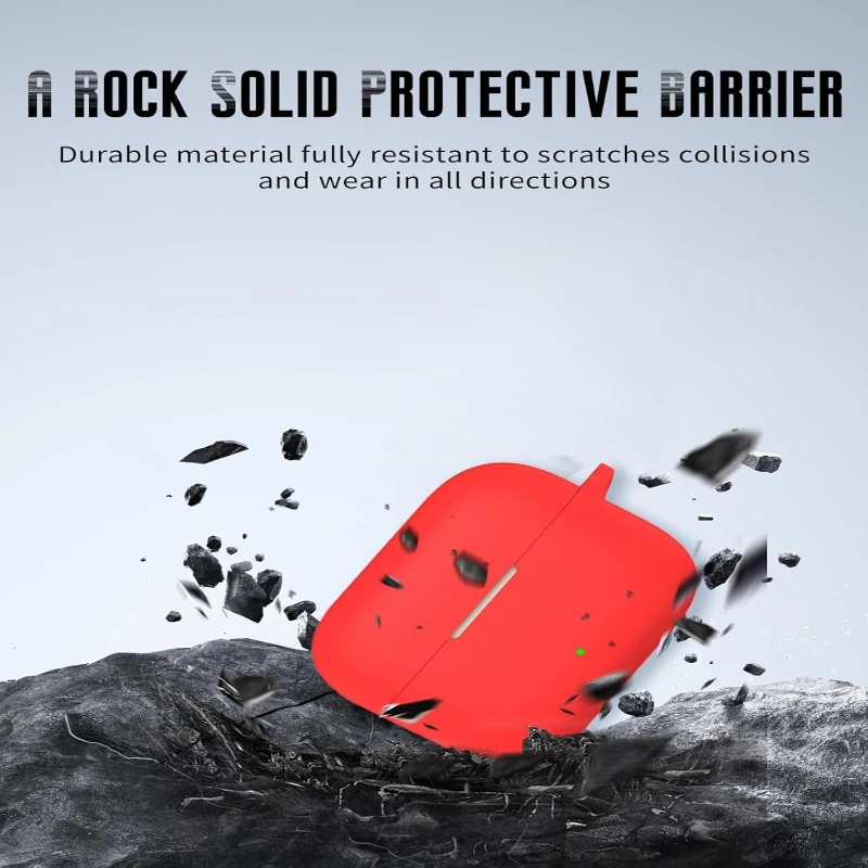 

Anti-Fall Dust-Proof Silicone Case for MOTO Buds Clip - Earphone Charging Shell with Carabiner Included