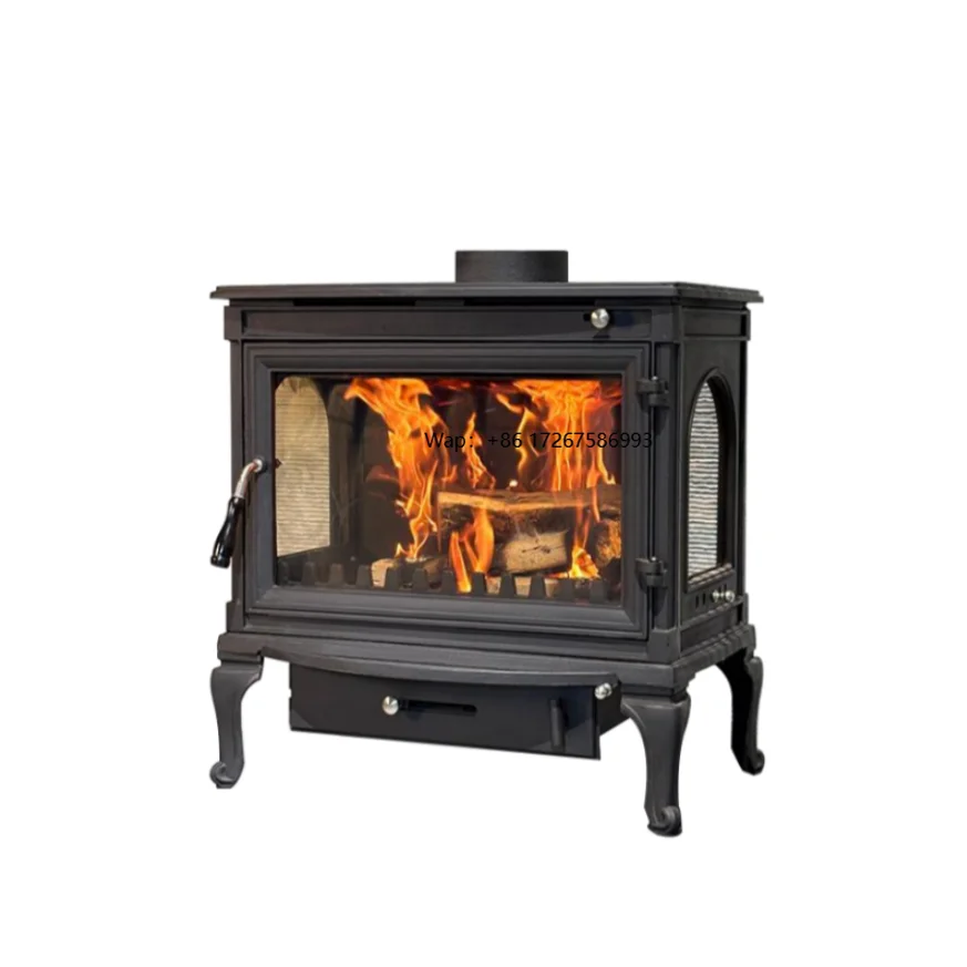 New Fashion Outdoor Freestanding 9KW Cold Rolled Steel Coal Oven Wood Burning Stove with Germany Shott 5mm Glass