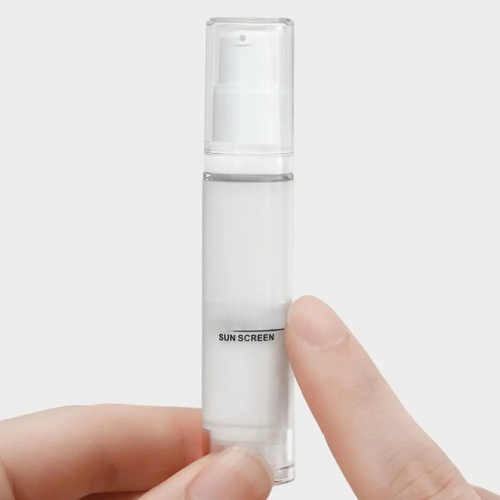 

3/4 шт. многоразовые дорожные многоразовые бутылки, набор пустых прозрачных бутылок с насосом для лосьона, безвоздушные бутылки с вакуумным пресс-насосом 5 мл/10 мл/15 мл