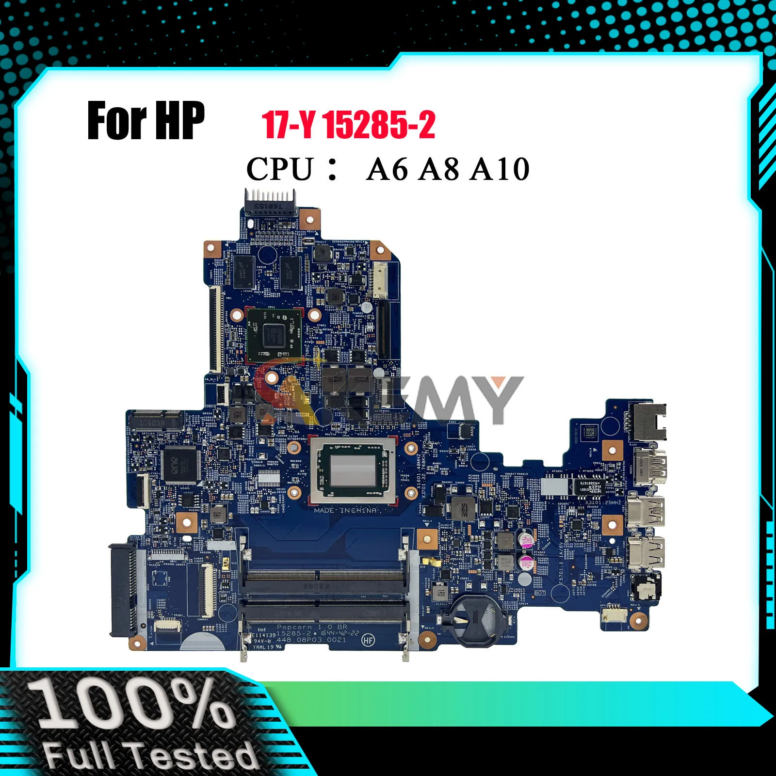 

15285-2 856769-601 Laptop Motherboard For HP 17-Y 17Z-Y With A10-9600 CPU 2G GPU DDR4 100% Fully Tested
