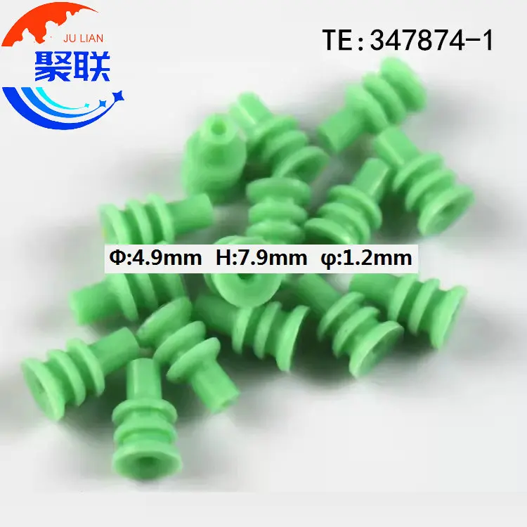 50pcs-10000pcs 347874-1 Outer Diameter Φ4.9mm Rubber Seal Inner diameter φ:1.2mm Wire Seal 347874 For Auto Connector