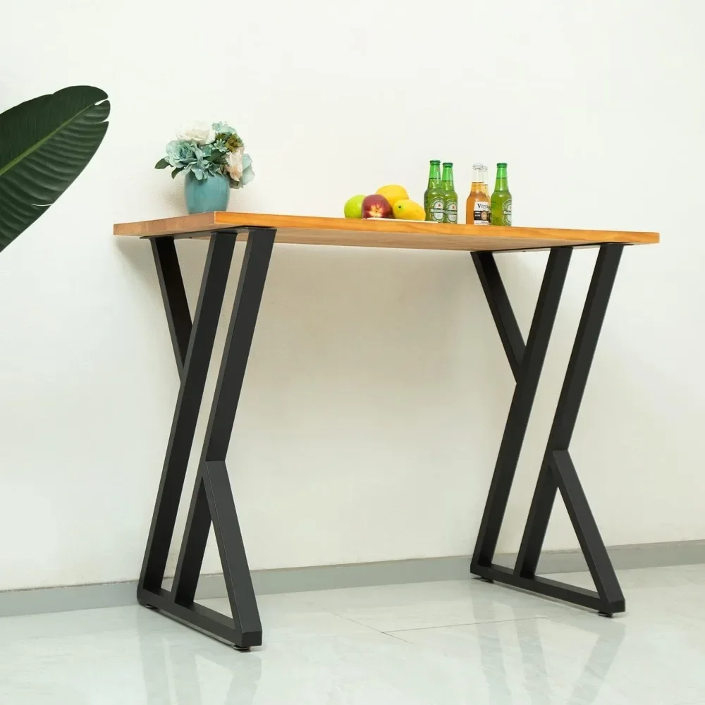 Patas de mesa de centro altas, patas de Metal resistentes para mesas de comedor, diseño Industrial moderno, patas de Banco de hierro para bricolaje