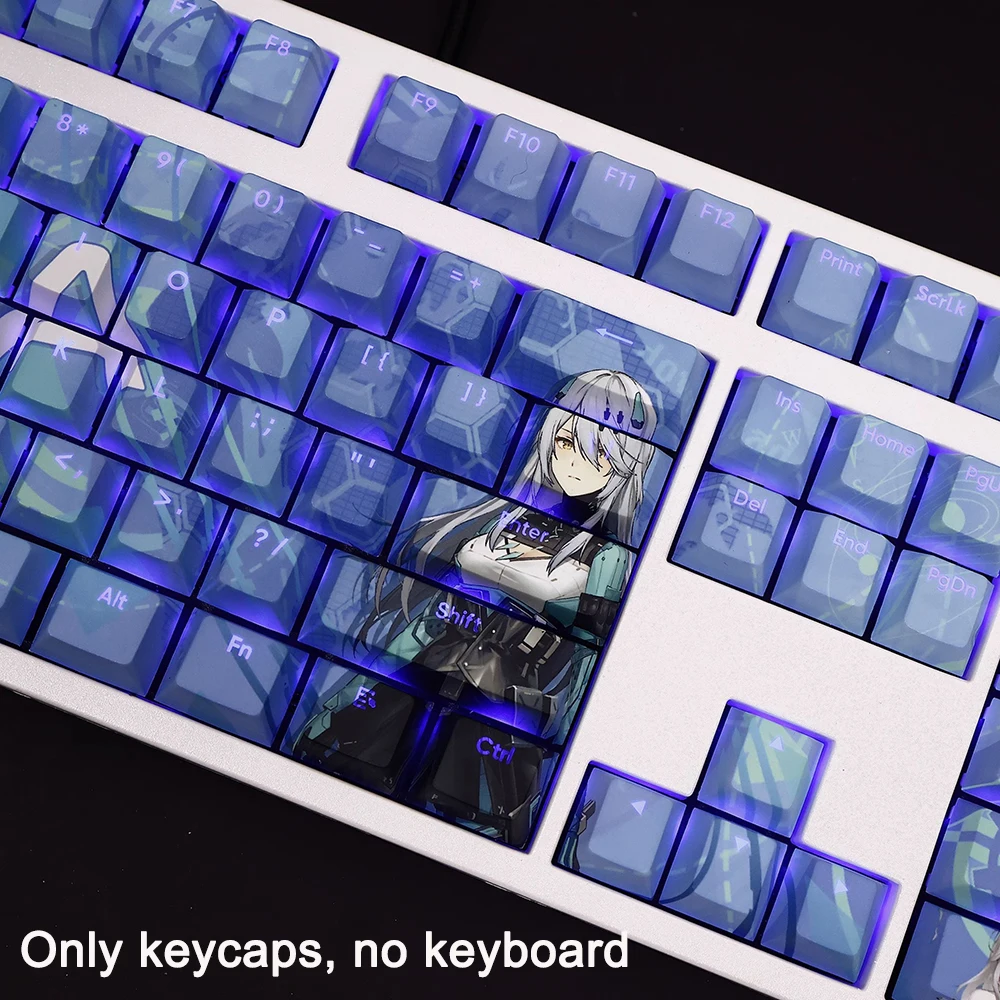 جديد كسر الثلج: منطقة الترفيه موضوع Keycap 108 مفتاح PBT الحرارية التسامي لوحة المفاتيح الميكانيكية الكرتون أنيمي لطيف لعبة كيكابس