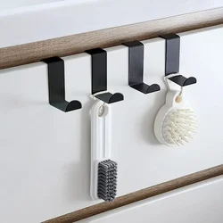 -Shaped Cabinet By Hook Stainless Steel Clothes Hanger Key Storage Hook Free Kitchen Bathroom By Back Hook