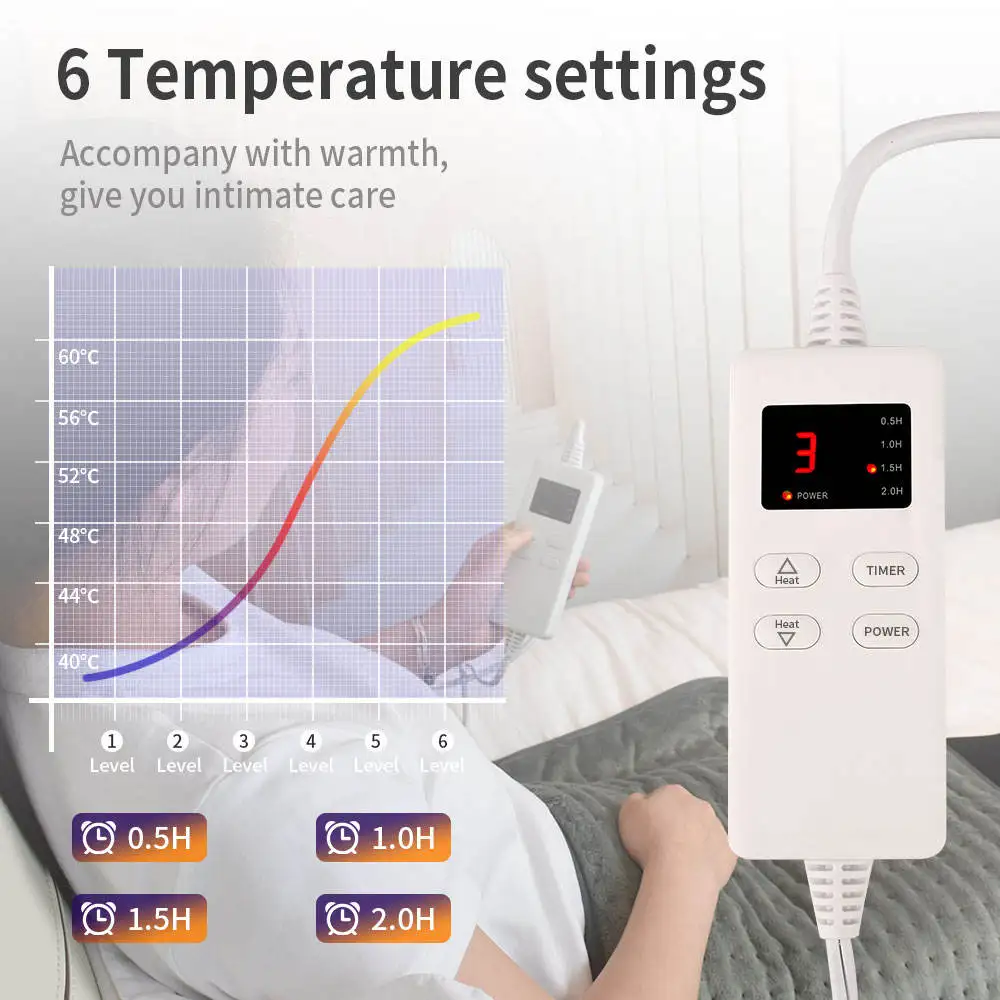 Portable Electric Blanket Waist Back Thermal Heated Blanket Heater Body Type Electric Heating Pad Constant Temperature Blanket