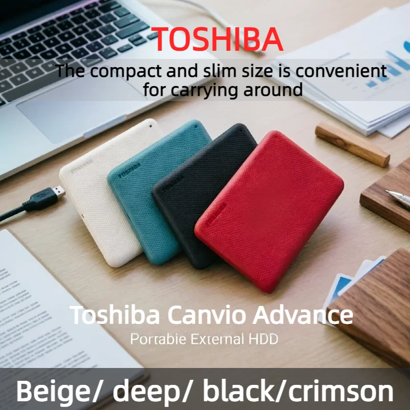 Toshiba Canvio Advanced V10 1TB 2 5 Slim Portable External HDD USB3 2 Gen1 For Dell Lenovo Acer Laptop Storage Pro Core Speed