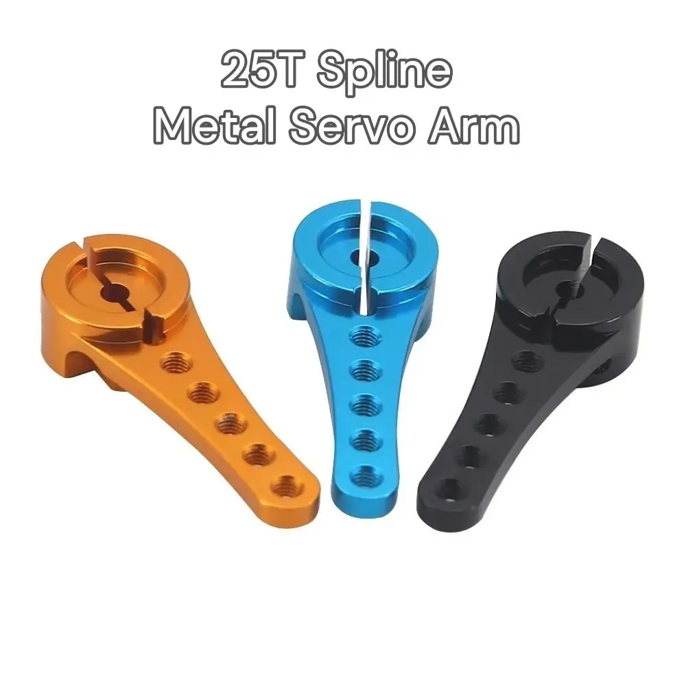 25T 스플라인 서보 암 46mm 길이 고토크 디자인 스티어링 서보 암 알루미늄 합금 RC 자동차 서보 부품 (후타바 MG996 MG995 용)