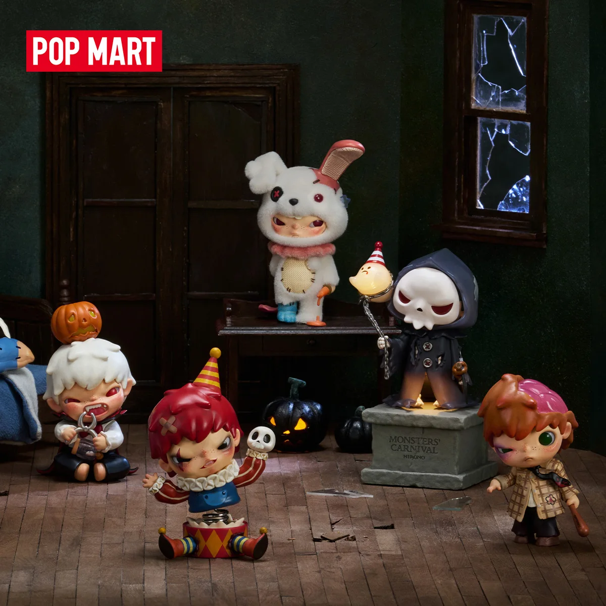 Figurki POP MART Hirono Monsters' Carnival Series Blind Box 1 szt./6 szt.