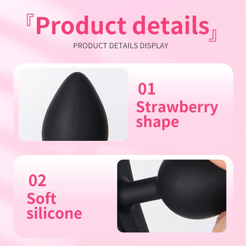 Silicone Anal Plug Metal Ball Inside Butt Beads Sex Toys For Women Men Gay Clitoral Massager G Spot Stimulation Muscles Trainer