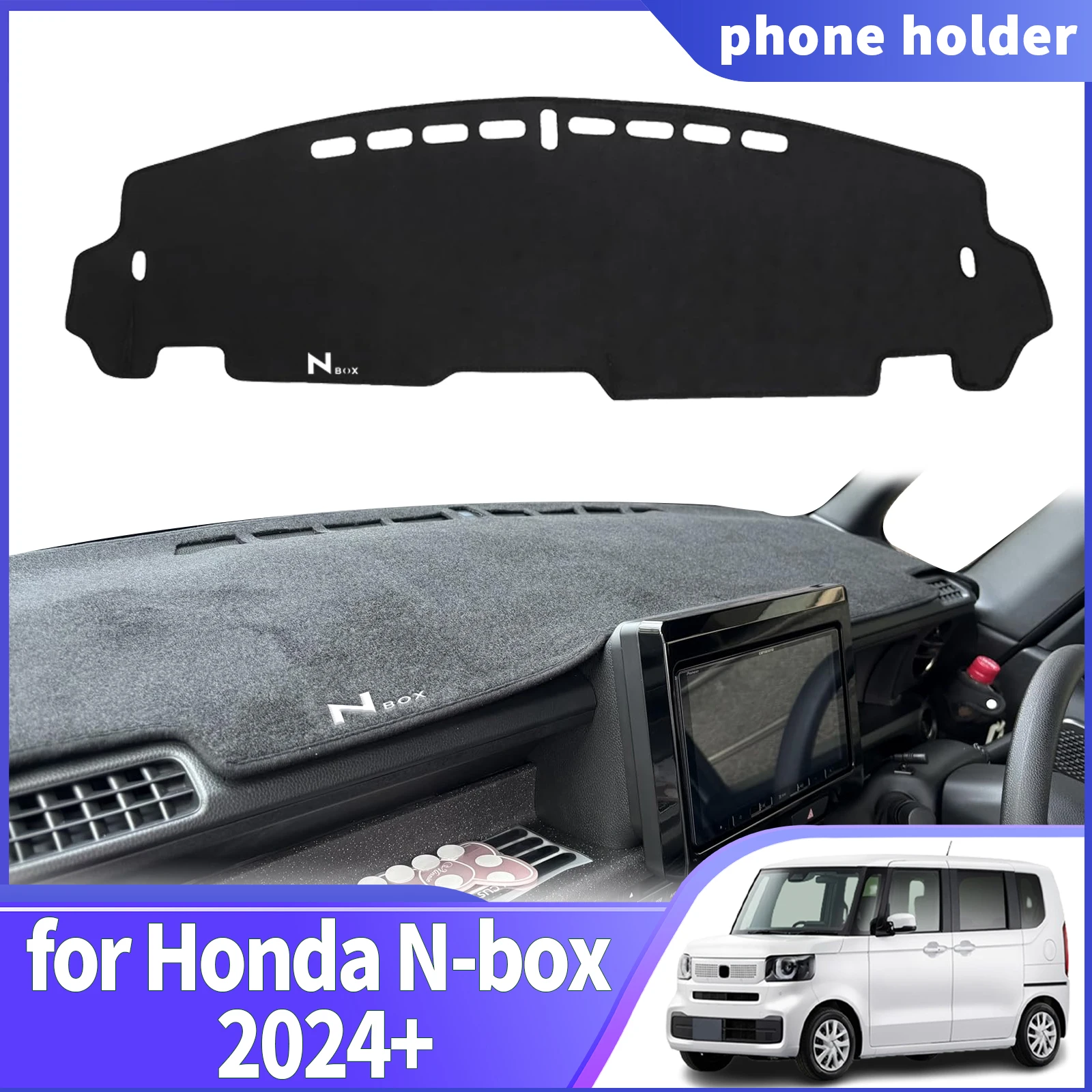 

fit for Honda N-Box Custom JF5 JF6 2024-2026 RHD Car DashMat Sunshade Dashmat Dashboard Cover Pad Protective Carpet Accessories