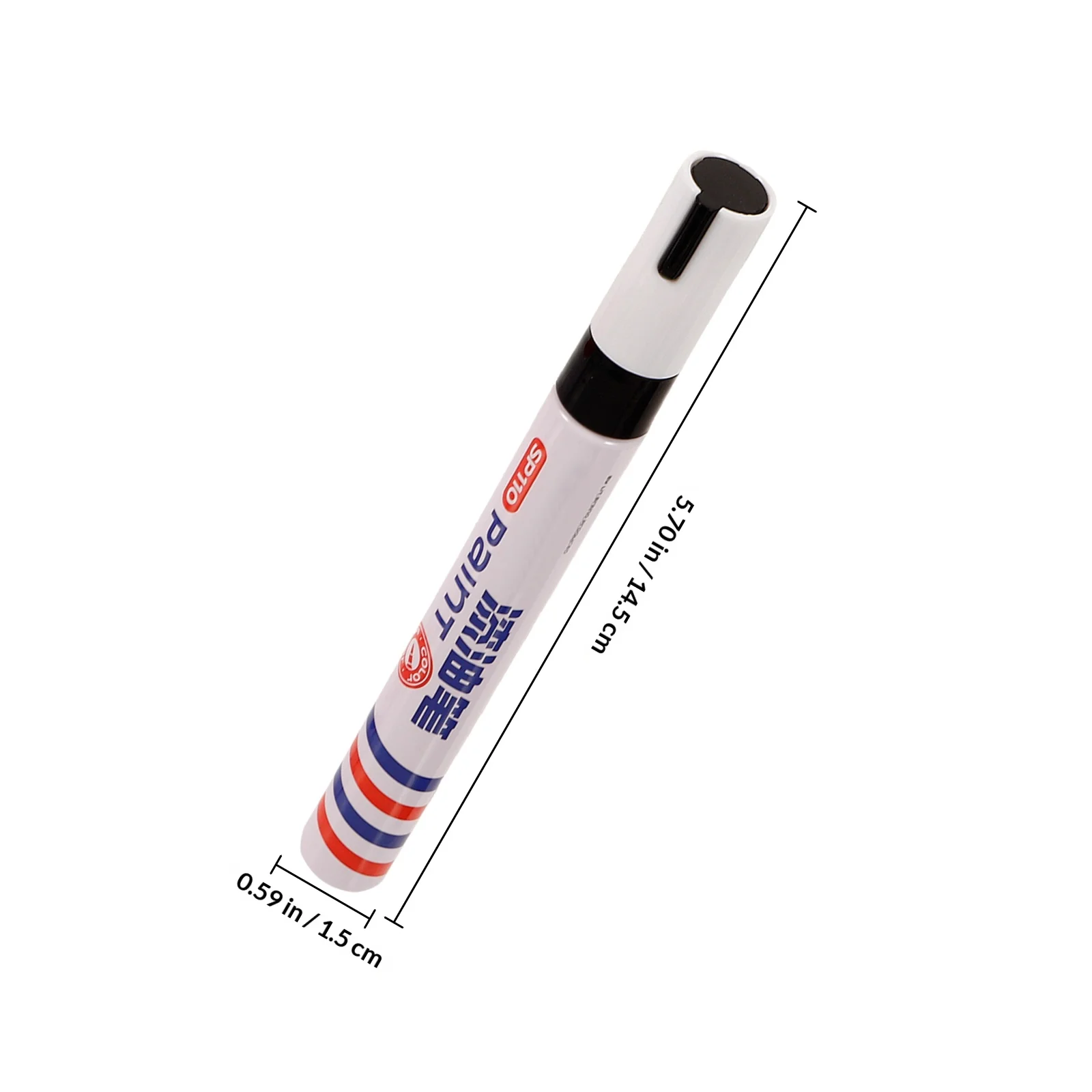 2Pcs Tablet Inscription Repair Pens Durable Fast Dry Red Black Marker for Monument Writing Touch Up Paint Kit Colour Pens Set