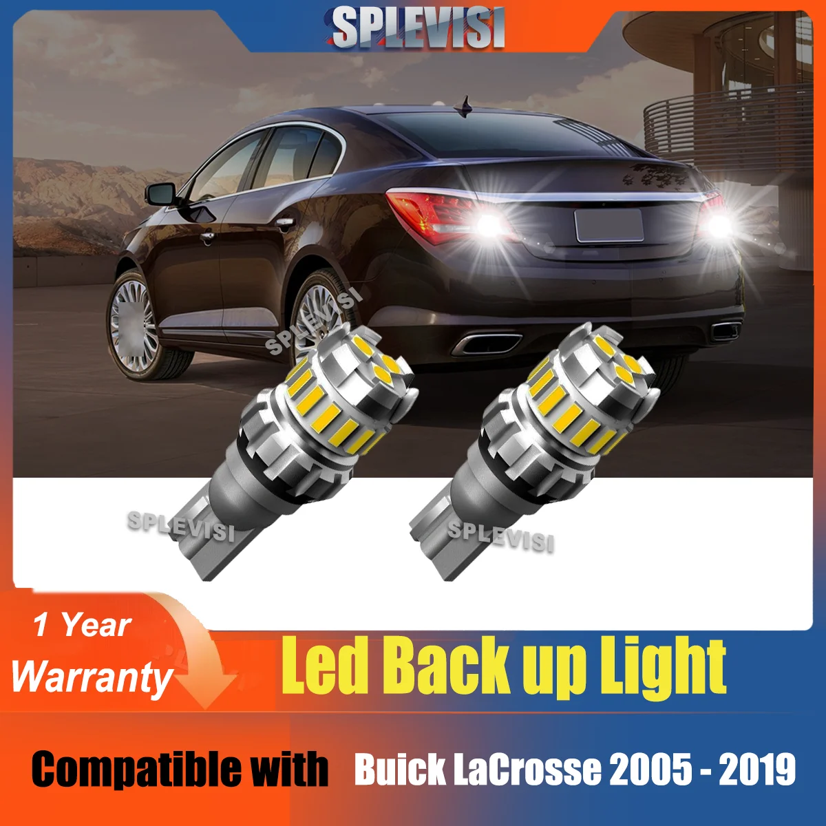 

W16W Reverse Backup Light 12V Kit For Buick LaCrosse 2005 2006 2007 2008 2009 2010 2011 2012 2013 2014 2015 2016 2017 2018 2019