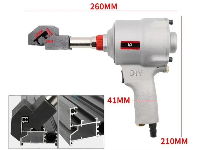 pneumatic air puncher for drainage holes, air punching gun for Aluminum window door profiles 2 styles