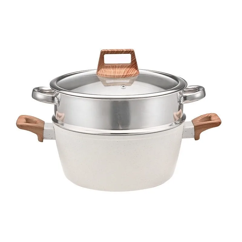 Granite Cookware Set Induction Bottom Pans Pots Nonstick Coating for Home Kitchen Cooking
