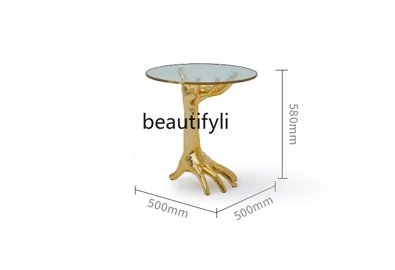 xzBianji Italian light luxury personalized creative hotel small coffee table household living room