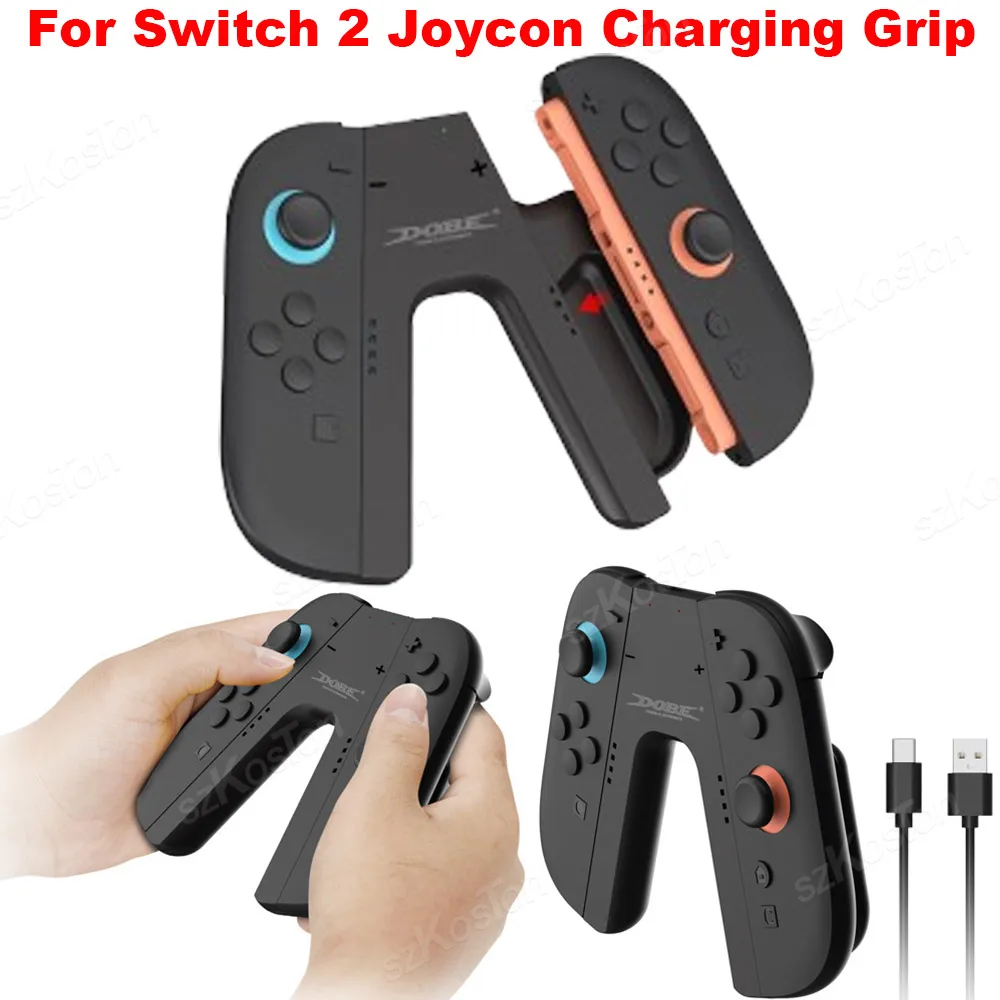 Портативная зарядная ручка для Switch 2 Joycon, кронштейн, подставка для контроллера для Switch2, игровые аксессуары, игра во время зарядки