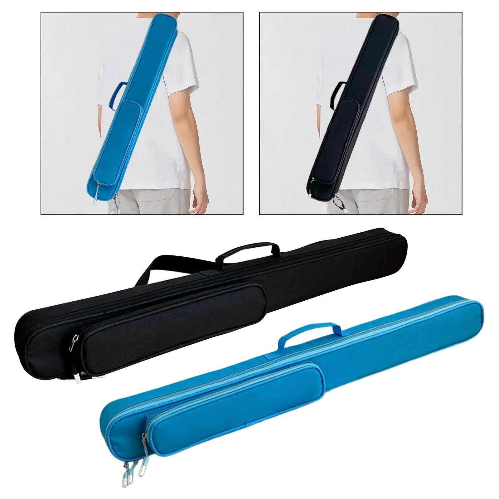 

Billiard Cue Case Pool Cue Bag Billiards Accessories 1/2 Jointed Cue Case Billiard Pool Cue Stick Carrying Bag Pool Cue Pouch