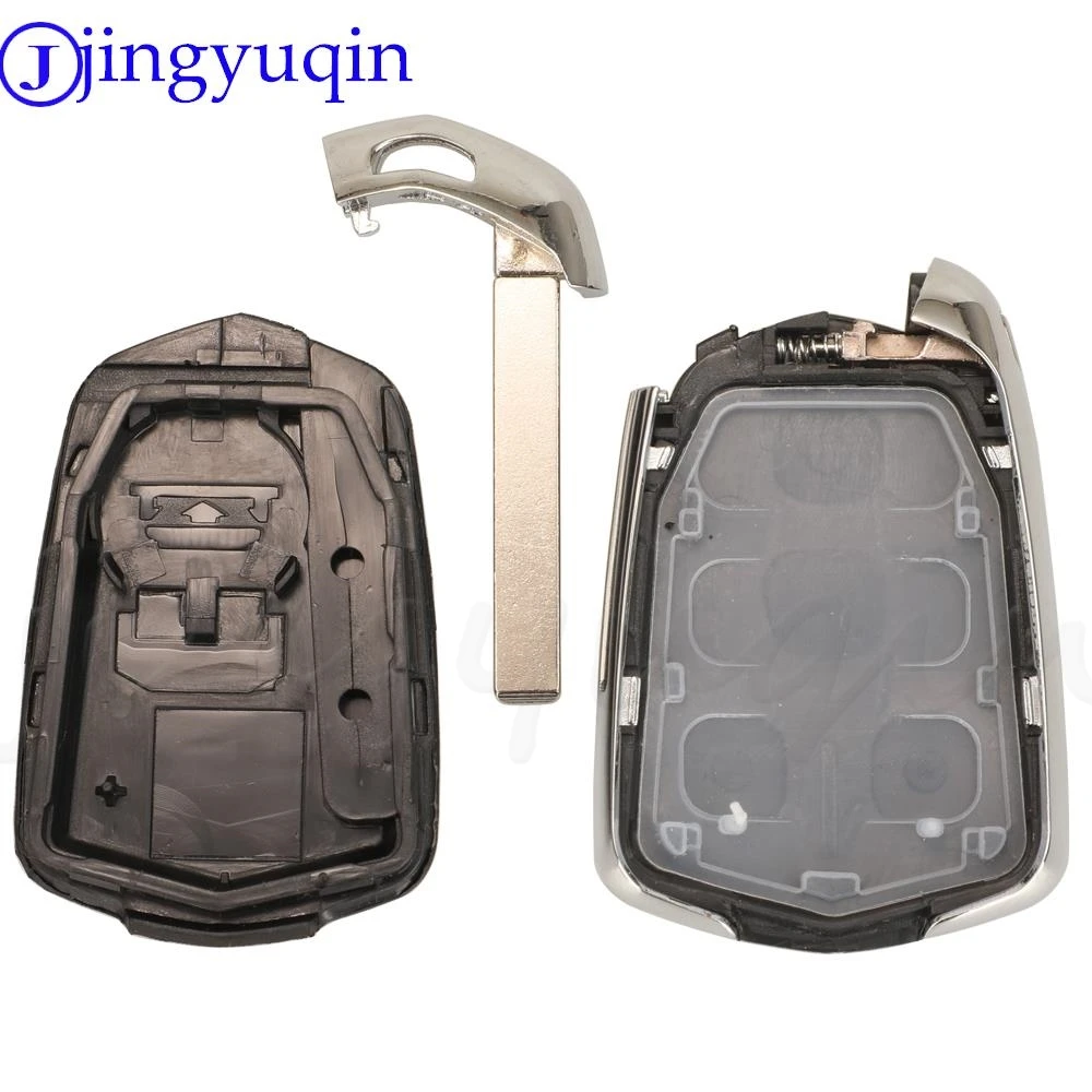 jingyuqin 3/4/5/6 Buttons Smart Remote Control Car Key Shell Case For Cadillac SRX CTS ATS XTS Escalade ESV