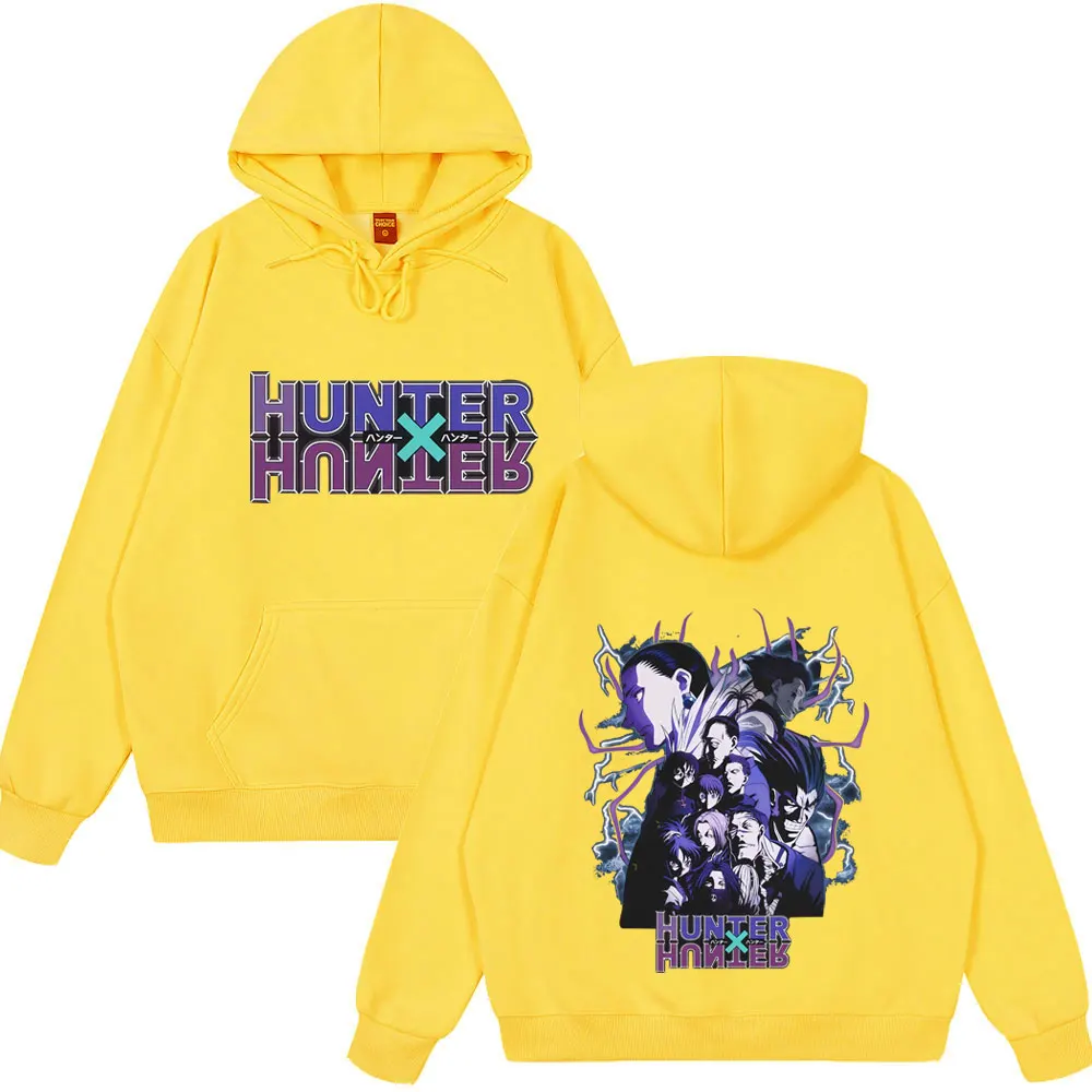 أنيمي هنتر X هنتر هودي العنكبوت فانتوم فرقة عضو مانغا ملابس طويلة الأكمام Aummwe زوجين الشارع الشهير هوديس فضفاض غير رسمي