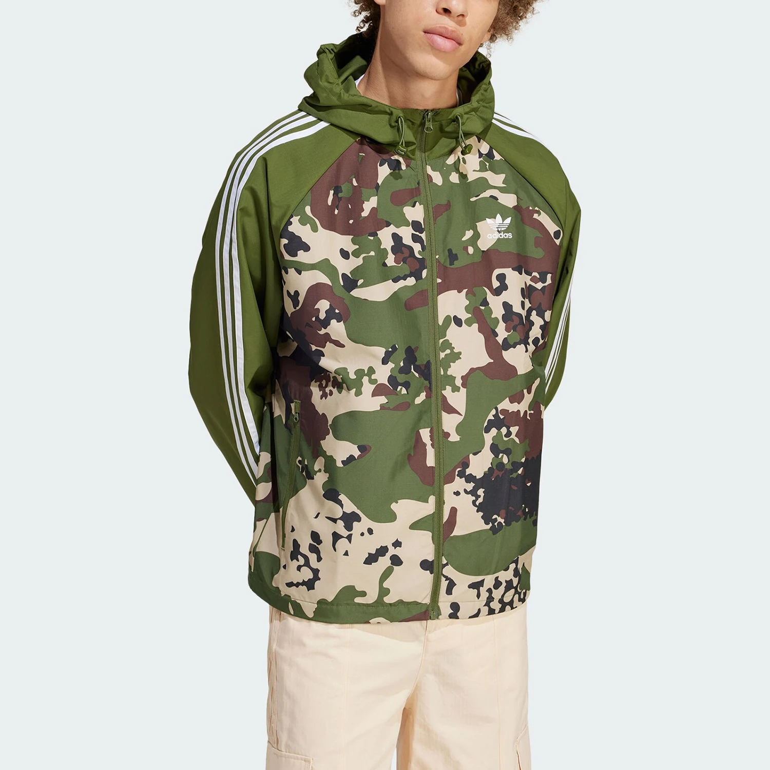 

Adidas genuine clover CAMO WB men's sports and leisure jacket IS0260