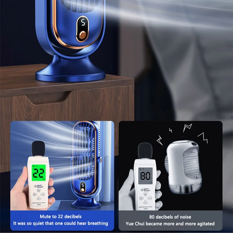 مكيف هواء صغير من Xiaomi MIJIA، مجفف شعر قابل للتعديل 720 درجة، شحن USB، بطارية كبيرة، محرك مزدوج، مكيف هواء محمول