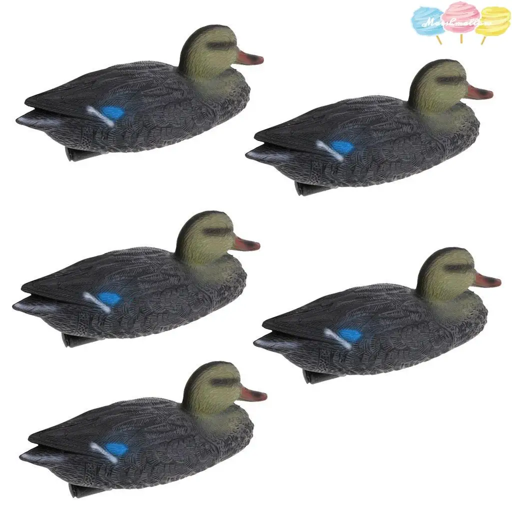 5 Pieces  Floating Mallard Duck Decoy Hunting  Garden Yard Lawn Decor