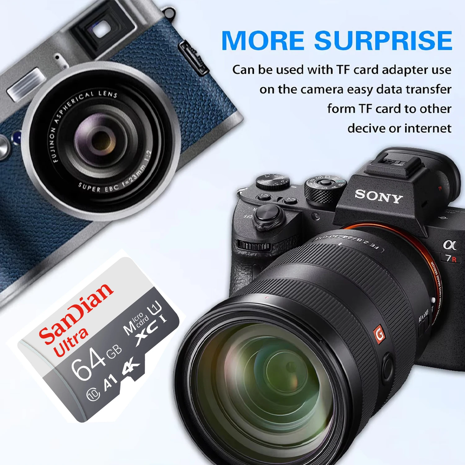 High Capacity Micro TF SD Card Memory Card 128GB High-Speed Cartao De Memoria 512GB 256GB Class 10 TF Flash Cards  for Camera - view 5