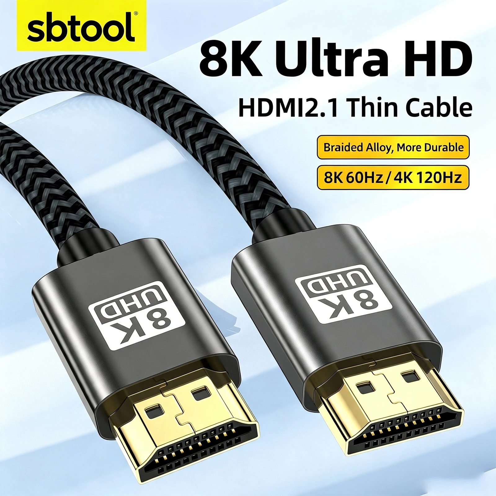 Сертифицированный сверхскоростной HDMI-совместимый кабель 48 Гбит/с с поддержкой 8K@60Гц, eARC, Dolby Vision для PS5, Xiaomi TV Box, игр.