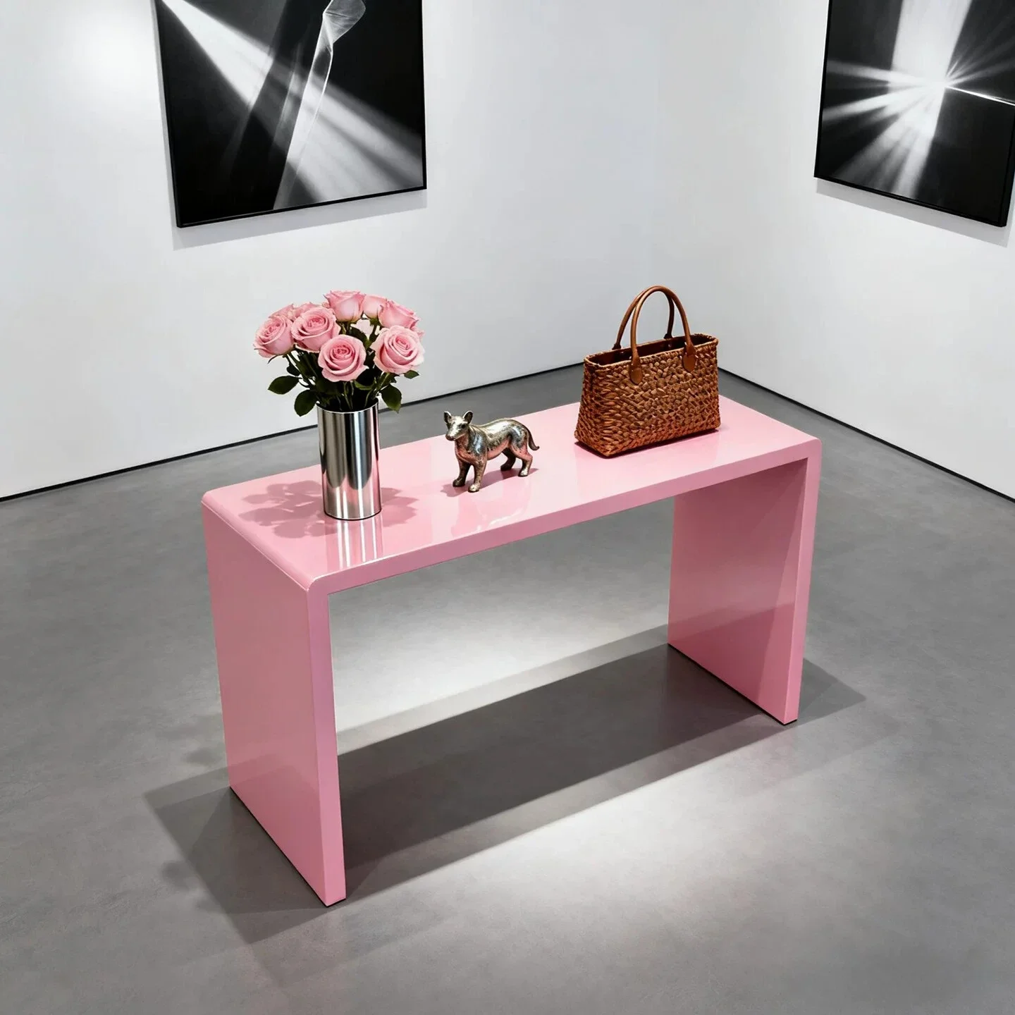 Cosmetics beauty salon Nakajima display stand Product display case Sample Wooden display stand Water table