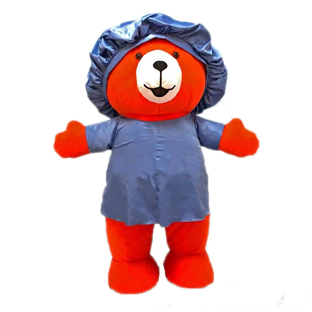 

Inflatable Ted Bear Mascot Costume with Chef Dress Adult Full Body Cosplay Cartoon Plush Suit Fancy Dress Carnival Outfits